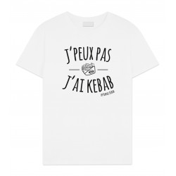 Tee-shirt blanc "J'peux pas...