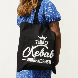 Totebag noir "France Kebab...