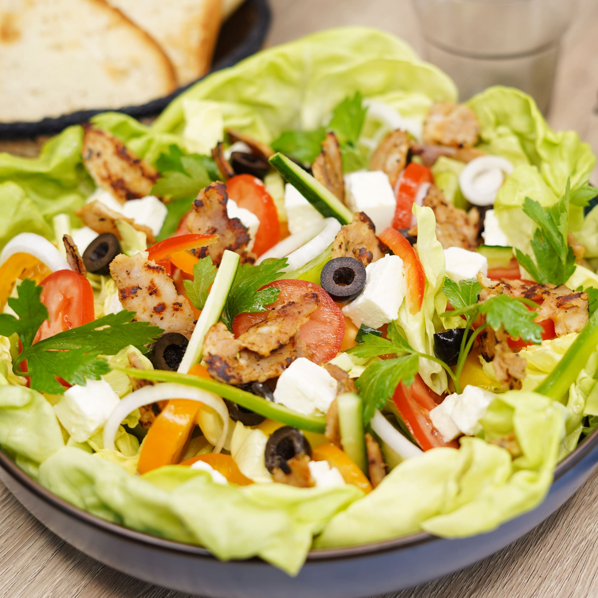 Salade grecque & kebab